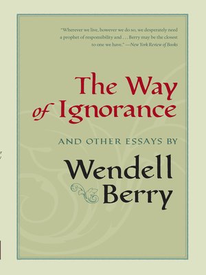 cover image of The Way of Ignorance